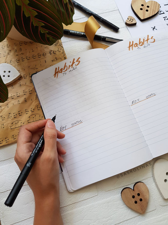 keep your habits in check with your bullet journal
