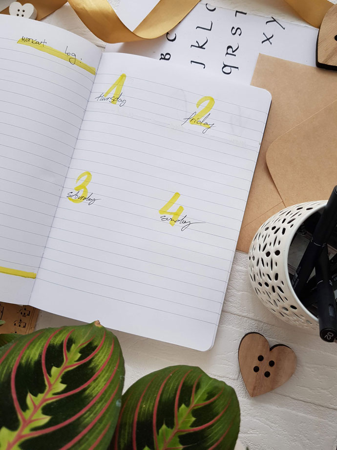 weekly spread for august